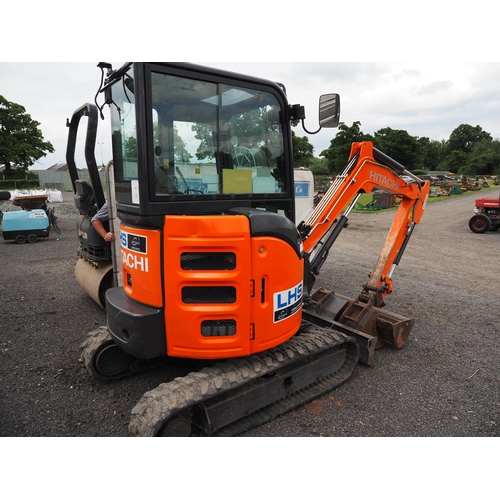 2186 - Hitachi 2.6U digger. 2632 hours. 2016. Good working order