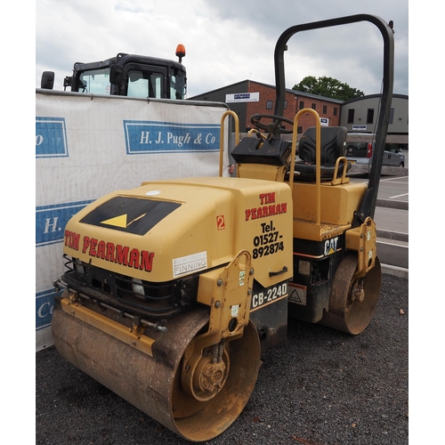 2187 - Cat CB-224D Roll. Good working order. 1 owner from new. Genuine 996 hours.