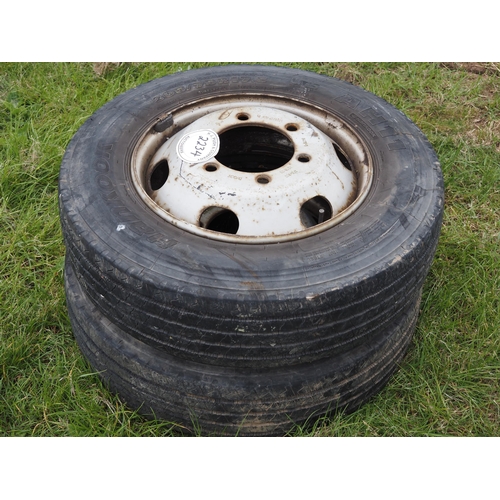 2234 - Trailer wheels and tyres 17.5 -2