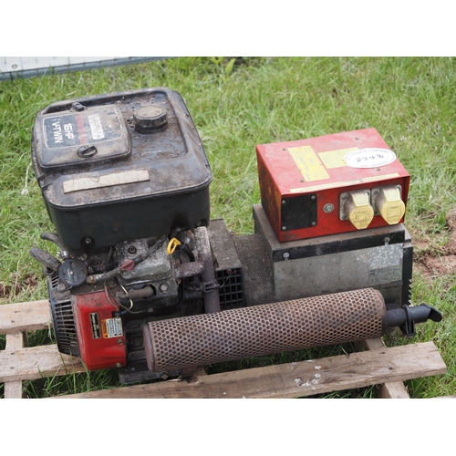 2248 - Generator 7.5kw Vanguard engine