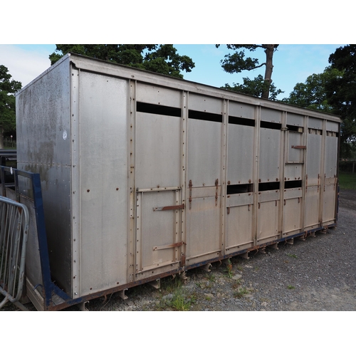 2266 - Aluminium stock container on lorry body 16ft