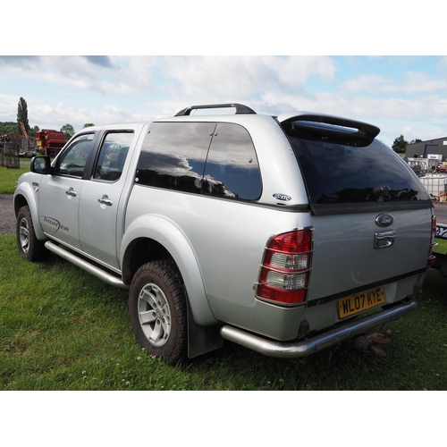 2285 - Ford Ranger pickup with canopy. Runs & Drives but needs welding.  Reg. WL07 KYE