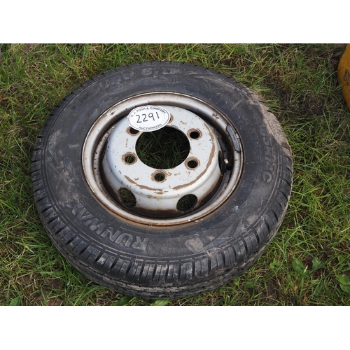 2291 - Wheel and tyre 185R 14C