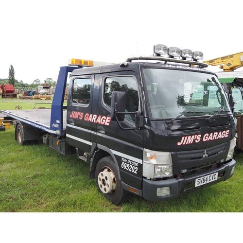 2343 - Mitsubishi Canter recovery vehicle with winch and slide bed. 1 owner from new. MOT until 30/4/2023. ... 