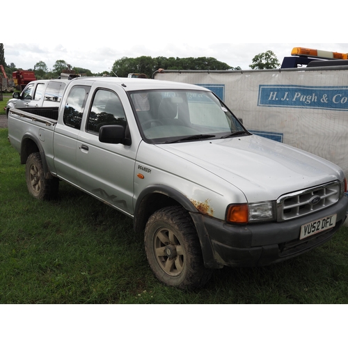 2344 - Ford Ranger pickup turbo diesel super cab. Reg. VU52 DFL. V5