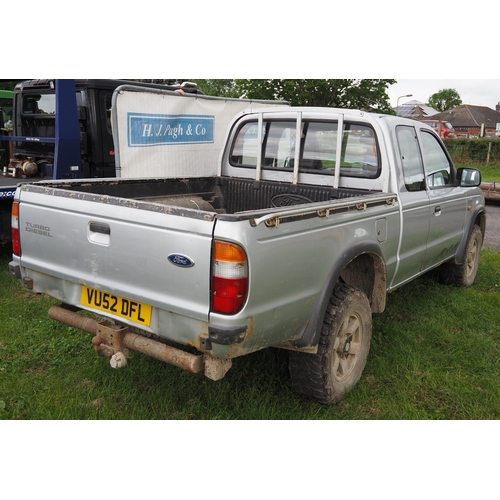 2344 - Ford Ranger pickup turbo diesel super cab. Reg. VU52 DFL. V5