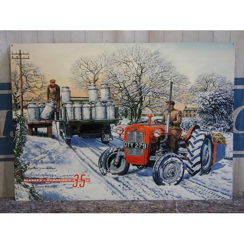 758 - Tin sign - Massey Ferguson 35 20x28