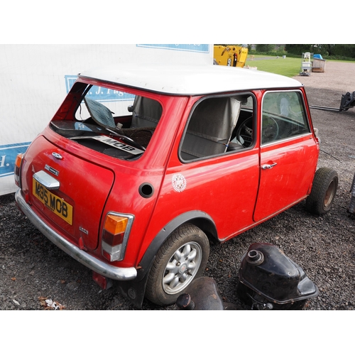 403 - Mini cooper 1275 project. 1994. Comes with engine parts, fuel tanks, body trims, front and rear scre... 