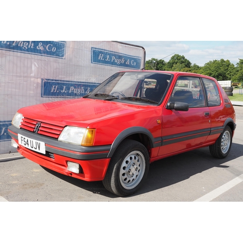 423 - Peugeot 205GTI 1.6l. 1989. MOT until 6.4.23. Believed to be original and standard. Reg. F54 UJV. V5 ... 