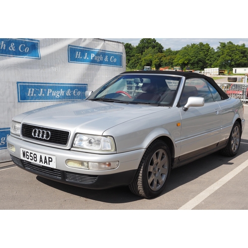 424 - Audi 80 convertible 2.6l V6. 10 Month MOT. Comes with owners manuals and some history, needs alterna... 