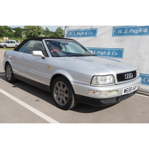 424 - Audi 80 convertible 2.6l V6. 10 Month MOT. Comes with owners manuals and some history, needs alterna... 