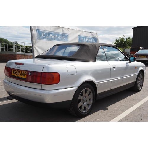 424 - Audi 80 convertible 2.6l V6. 10 Month MOT. Comes with owners manuals and some history, needs alterna... 