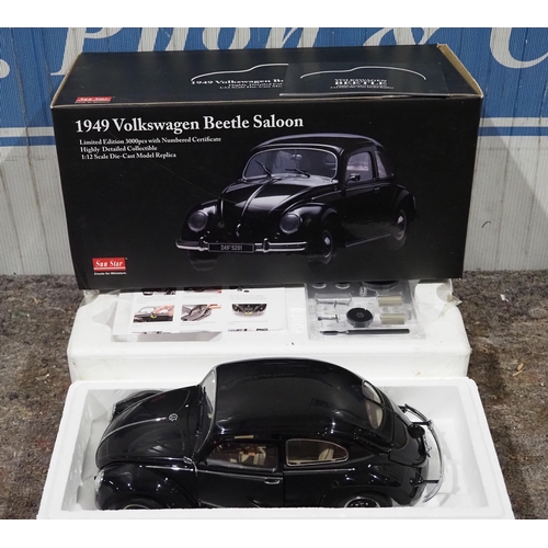 209 - Sunstar 1:12 scale model 1949 VW Beetle