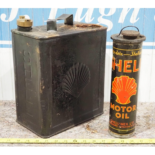 294 - 2 Gallon fuel combination can - Shell