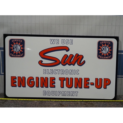 301 - Enamel sign - Sun Engine Tune Up 42x24