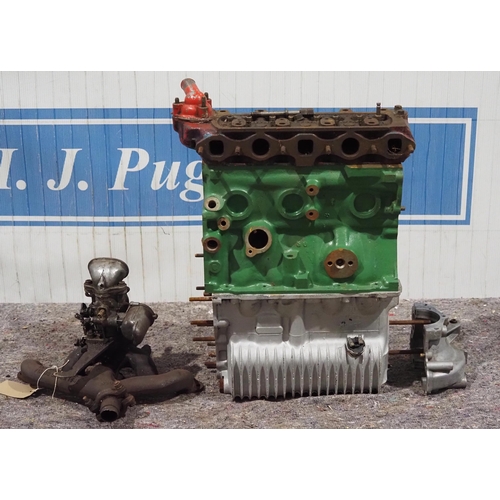 62 - Mini 1275 gearbox case, block, head and manifold parts