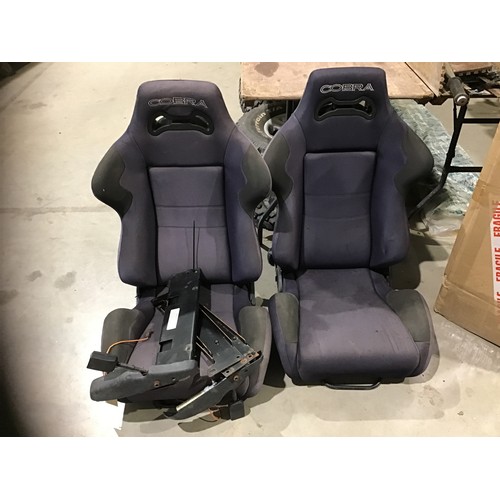 346 - 2- Cobra bucket seats and brackets