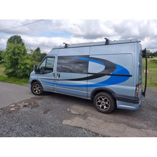 446 - Ford Transit camper conversion. 2006. Runs and drives. Lots of money spent on furnishings, solar pan... 