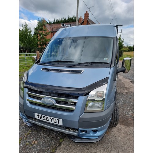 446 - Ford Transit camper conversion. 2006. Runs and drives. Lots of money spent on furnishings, solar pan... 