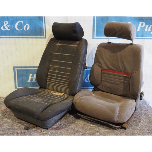 353 - Ford Escort mk3 XR3 1981 seat and Austin Montego seat