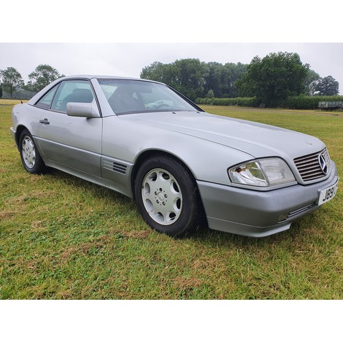 448 - Mercedes SL 300-24, 1992. Electric Hood in good condition, hard top carrier on wheels, full MOT hist... 