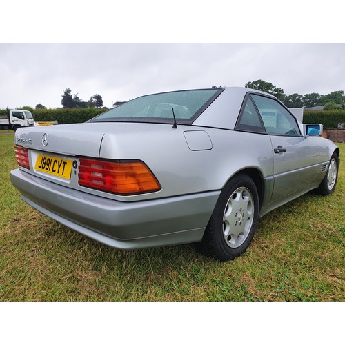 448 - Mercedes SL 300-24, 1992. Electric Hood in good condition, hard top carrier on wheels, full MOT hist... 