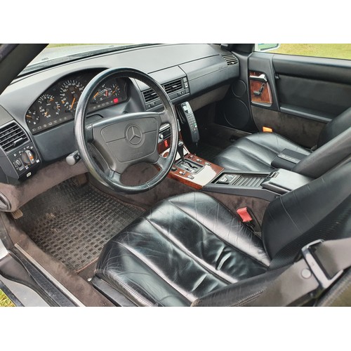 448 - Mercedes SL 300-24, 1992. Electric Hood in good condition, hard top carrier on wheels, full MOT hist... 