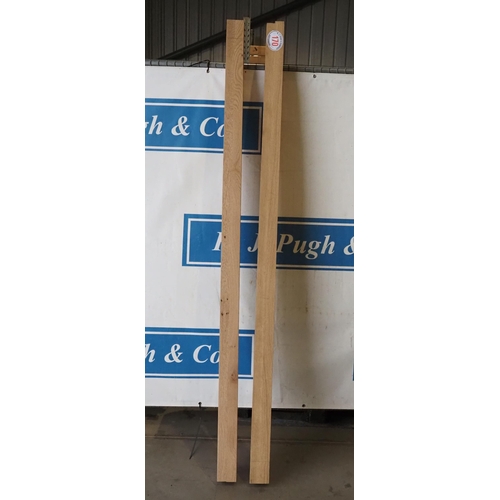 170 - 2- Oak newel posts 88”x3 1/2”x3 1/2