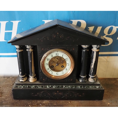 494 - Marble mantle clock