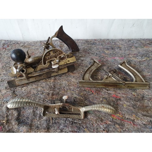 506 - Stanley no.45 combination plane, Stanley no.145 and Stanley no.66 beading tool.