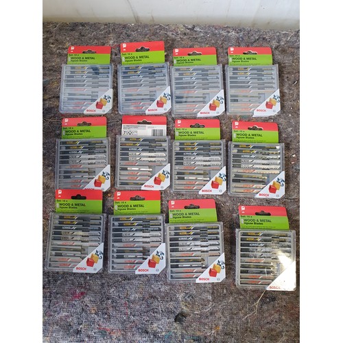 509 - 12 Packs of 10 Bosch wood & metal jigsaw blades.