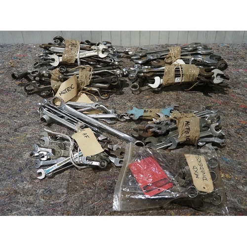 578 - Large quantity of assorted spanners