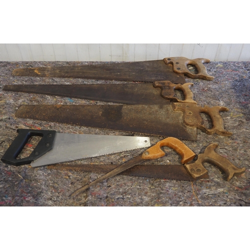 761 - Assorted hand saws