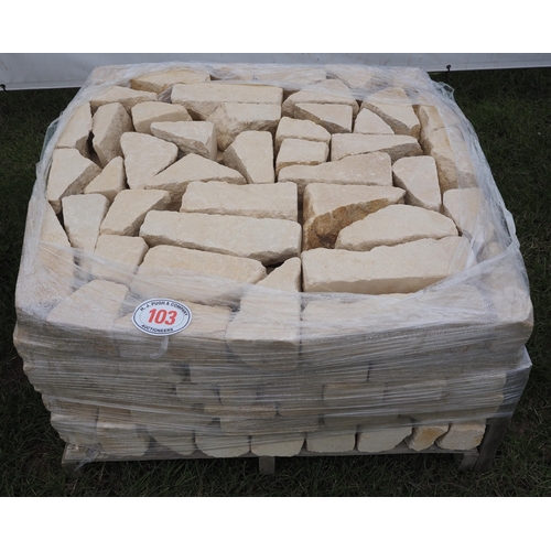 103 - Pallet of Cotswold bricks