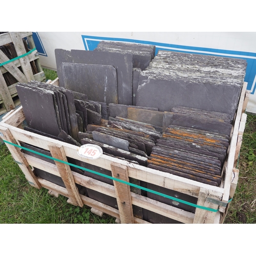 145 - Crate of roofing slate