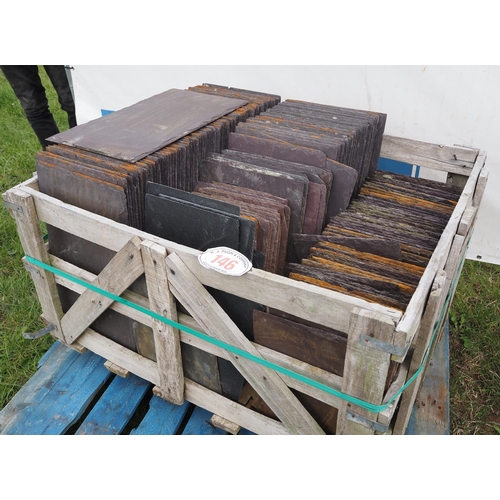 146 - Crate of roofing slate