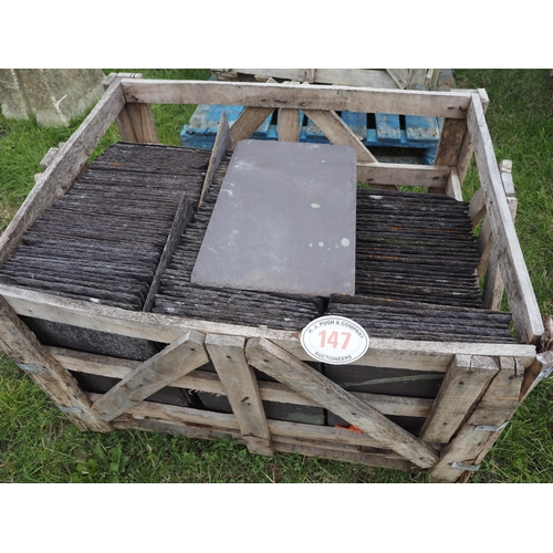 147 - Crate of roofing slate