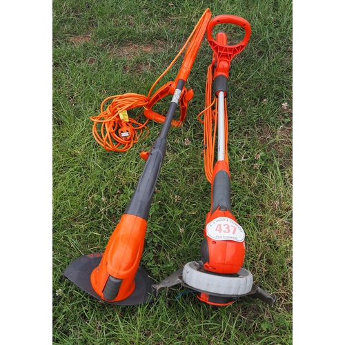 437 - Flymo electric strimmers