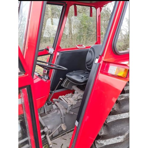 1305 - Massey Ferguson 135 tractor. 1967. Restore, resprayed, Goodyear tyres. Reg YHR910E. V5C