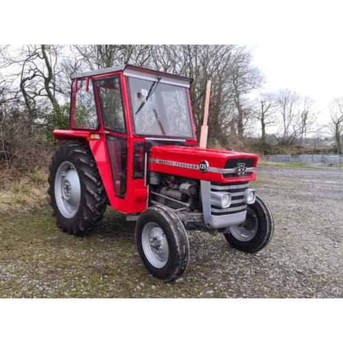 1305 - Massey Ferguson 135 tractor. 1967. Restore, resprayed, Goodyear tyres. Reg YHR910E. V5C