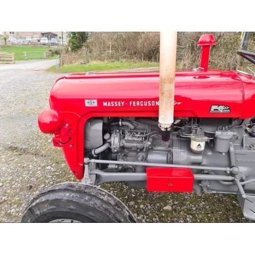 1306 - Massey Ferguson 35 tractor. 1961, Restored, resprayed, Goodyear tyres. Reg 457CAX. V5C