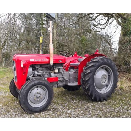 1306 - Massey Ferguson 35 tractor. 1961, Restored, resprayed, Goodyear tyres. Reg 457CAX. V5C