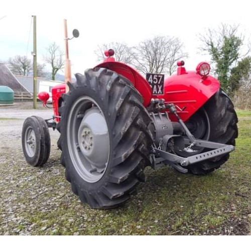 1306 - Massey Ferguson 35 tractor. 1961, Restored, resprayed, Goodyear tyres. Reg 457CAX. V5C