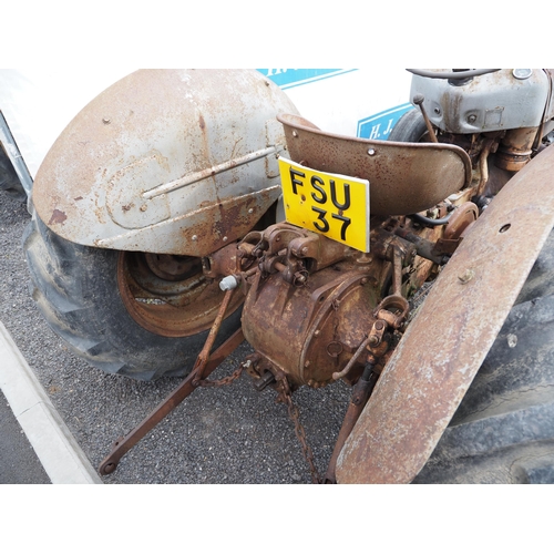 1315 - Ferguson Grey and Gold tractor. 1957. One owner, barn find. Runs and drives. S.N SKM38089. reg. FSU ... 