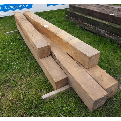 884 - Oak beams average 2.8mx200x200 -5