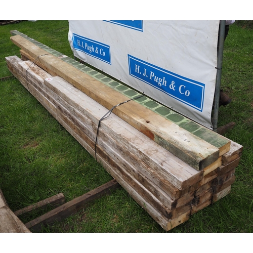 944 - Reclaimed timbers average 3.8mx180x60 -16+1