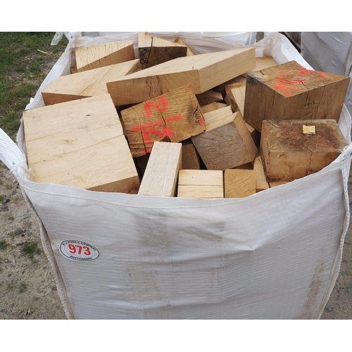 973 - Bag of oak firewood