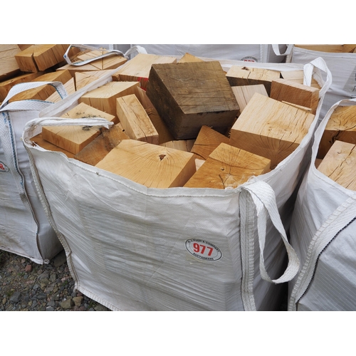 977 - Bag of oak firewood