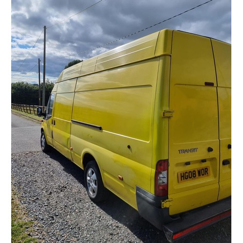 1330 - Ford Transit Jumbo van. 2008. Fully reconditioned gear box and new clutch less than 500 miles ago. N... 