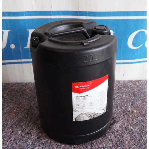 1641 - 20l Drum of chainsaw oil